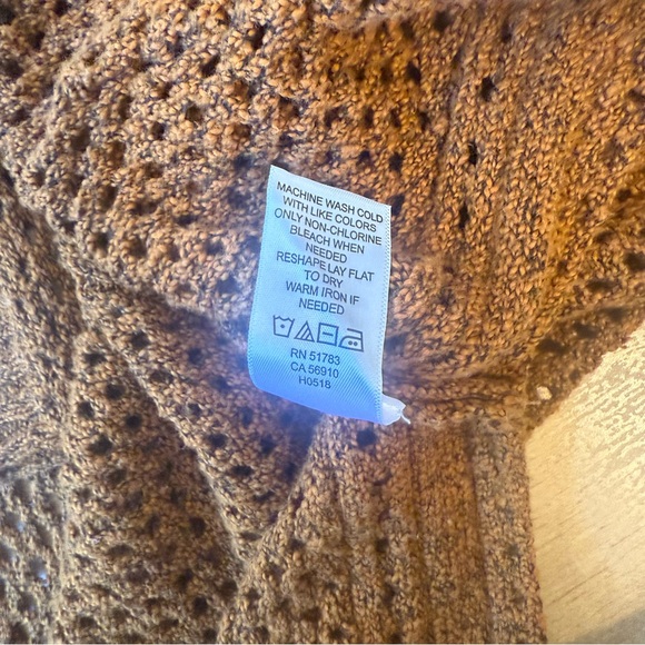 Maurice’s Brown Open-Knit Women's Sweater - Picture 9 of 9